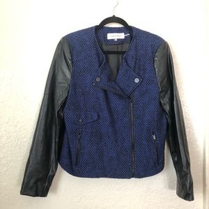 CALVIN KLEIN | Moto Jacket Black & Blue